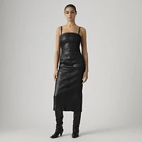 Seamed Bustier Midi Dress