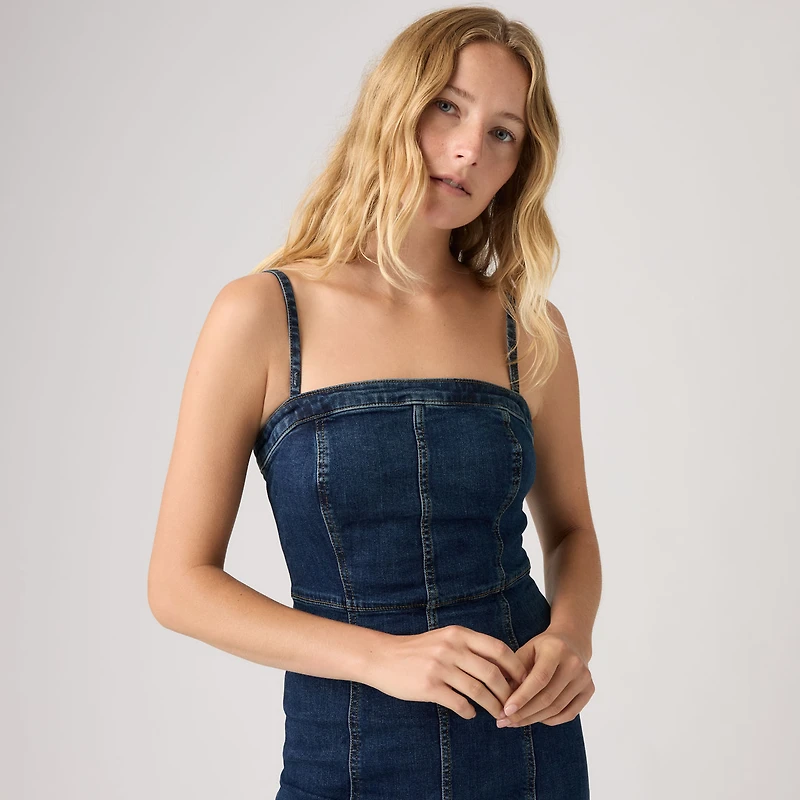 Seamed Bustier Dress
