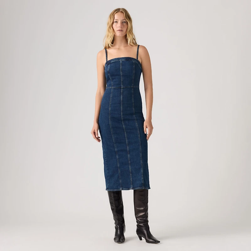 Seamed Bustier Dress