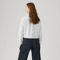 Cropped Harlie Tuxedo Shirt