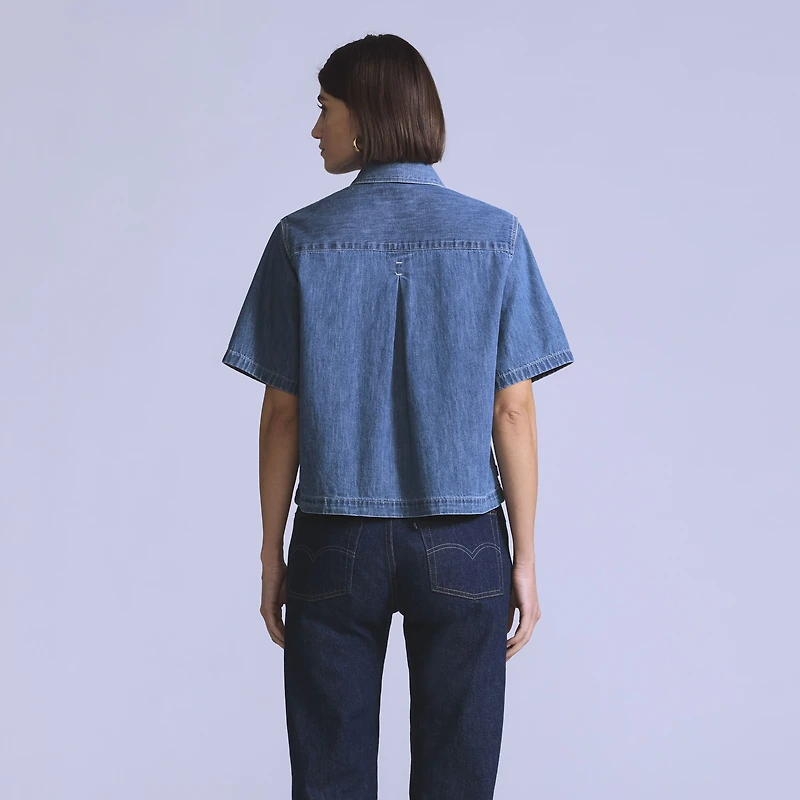 Women's Short-Sleeve Cafe Top