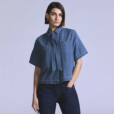 Women's Short-Sleeve Cafe Top