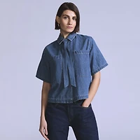 Women's Short-Sleeve Cafe Top
