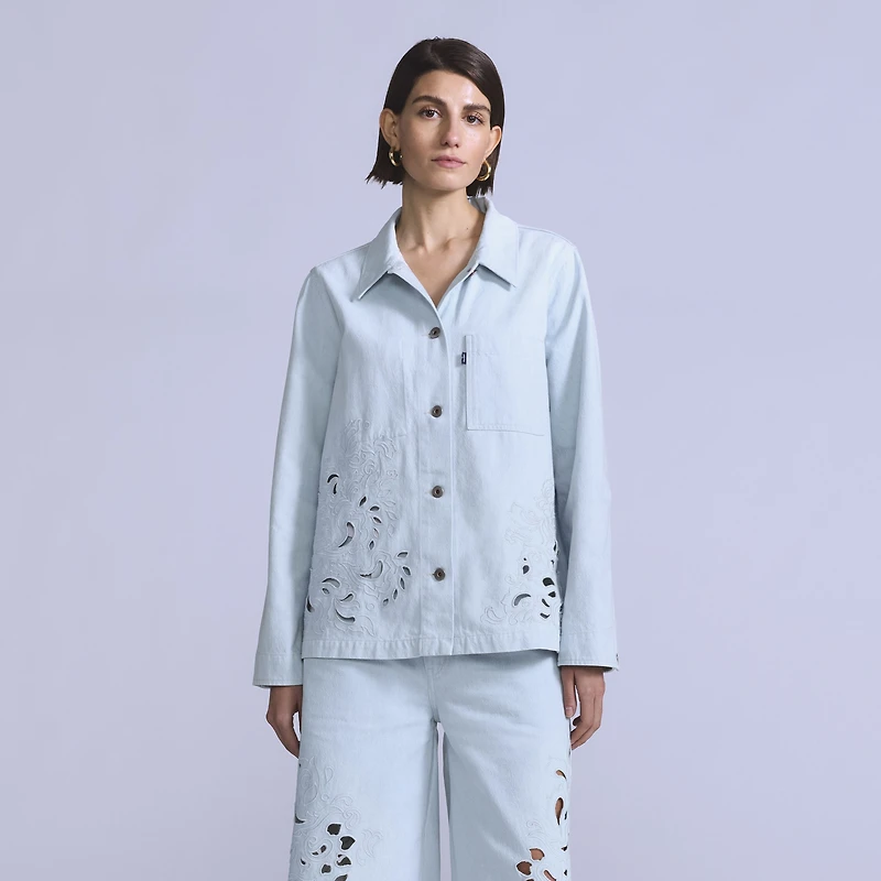 Women's Embroidered Bandit Trucker Jacket