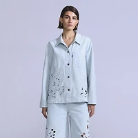 Women's Embroidered Bandit Trucker Jacket