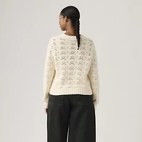 Hope Long-Sleeve Crochet Pullover