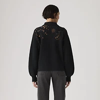 Bianca Crochet Polo Sweater