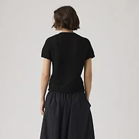 Isabelle Crochet Short Sleeve Sweater