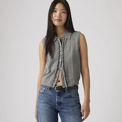 Supersoft Mini Ruffle Vest Top