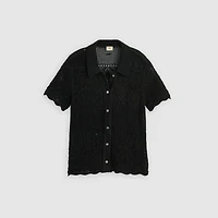 Susanna Floral Crochet Shirt
