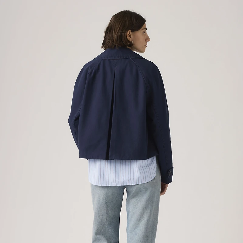 Bree Cropped Swing Trench Jacket