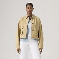 Marlowe Cropped Utility Heritage Jacket