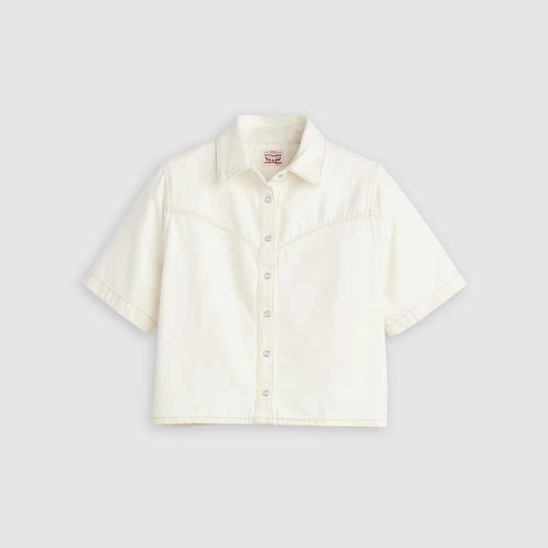 Logan Short-Sleeve Denim Shirt