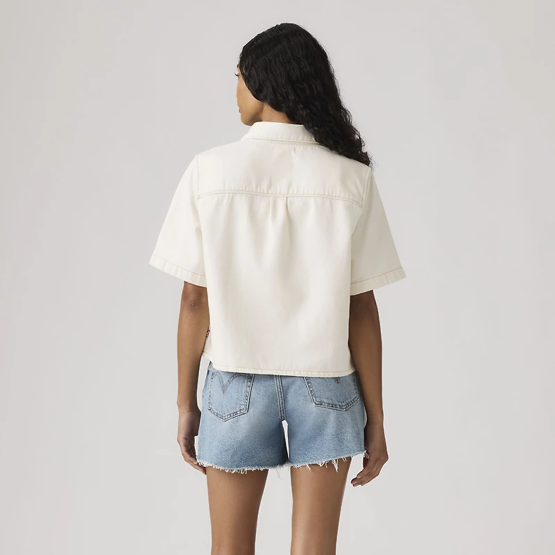 Logan Short-Sleeve Denim Shirt