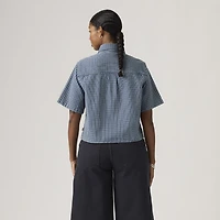 Logan Short-Sleeve Denim Shirt