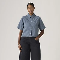 Logan Short-Sleeve Denim Shirt