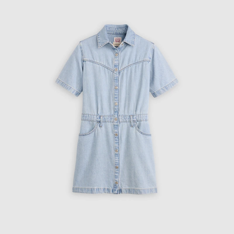 Short-Sleeve Logan Western Dress