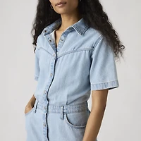 Short-Sleeve Logan Western Dress