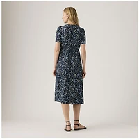 Paola Short-Sleeve Midi Dress