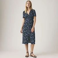 Paola Short-Sleeve Midi Dress