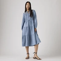 Seren Long-Sleeve Midi Dress