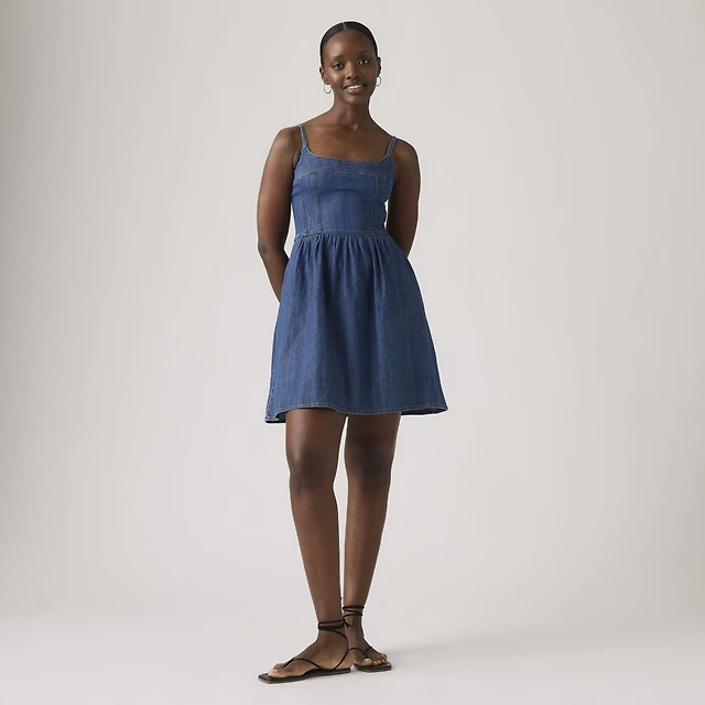 Zara TRF HALTER DENIM DRESS at Bayshore Shopping Centre in Ottawa, ON