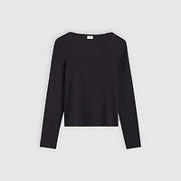 Essential Square Neck Long-Sleeve Tee