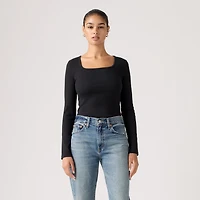 Essential Square Neck Long-Sleeve Tee