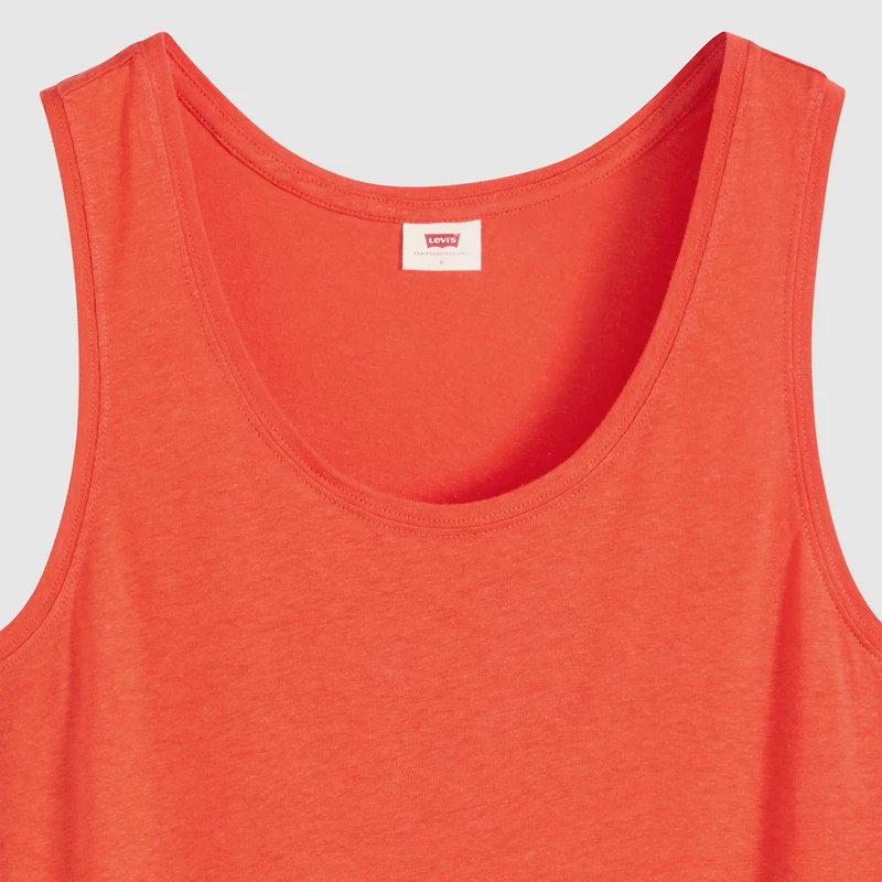 Lori Linen Scoop Tank Top