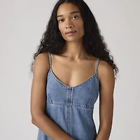 90's Denim Slip Midi Dress