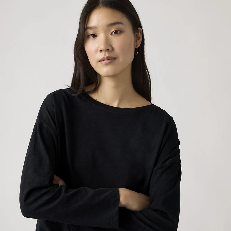 Julie Slub Long-Sleeve Tee