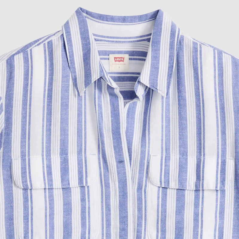 Elaine Utility Linen Shirt
