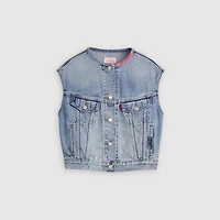 90s Shrunken Collarless Vest