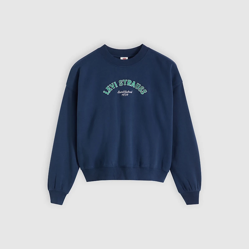 Graphic Logo Vintage Boxy Sweatshirt