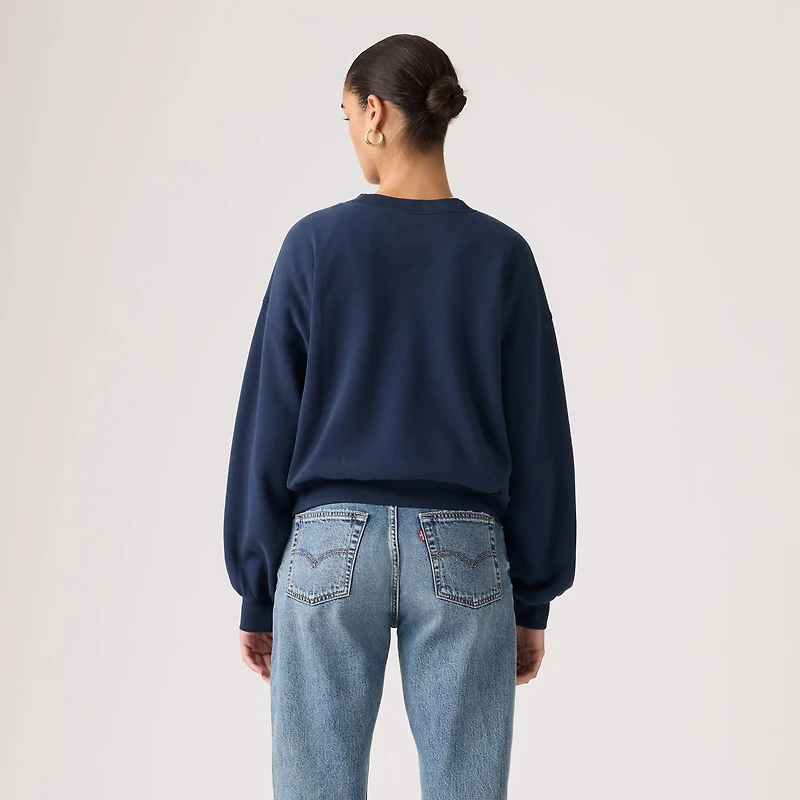 Graphic Logo Vintage Boxy Sweatshirt