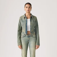 Y2K Fitted Trucker Jacket