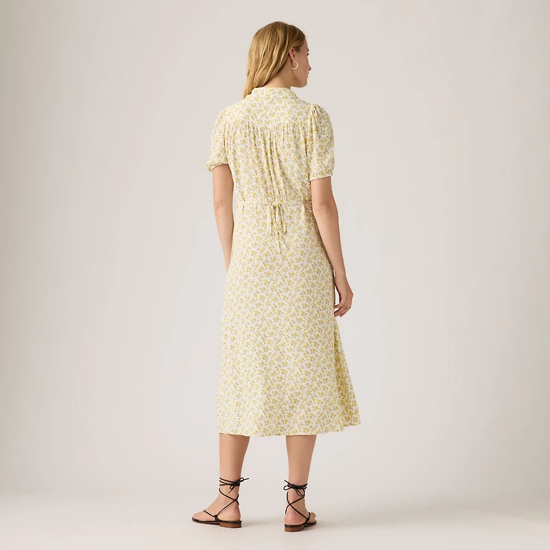 Rosa Short-Sleeve Midi Dress