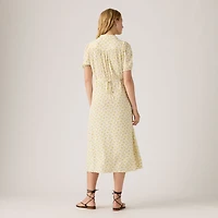 Rosa Short-Sleeve Midi Dress