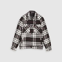 Raglan Sleeve Shirt Jacket