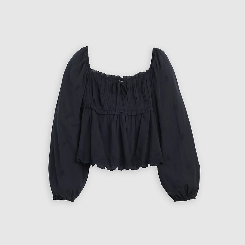 Long Sleeve Boho Blouse