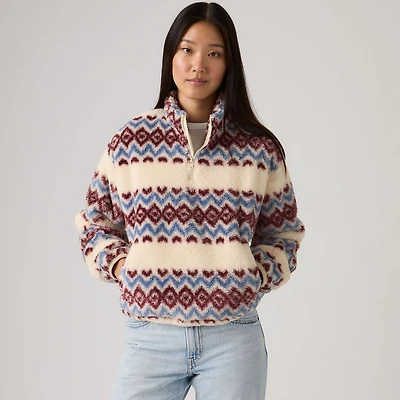 Gemma Sherpa Quarter-Zip Pullover