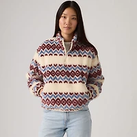 Gemma Sherpa Quarter-Zip Pullover