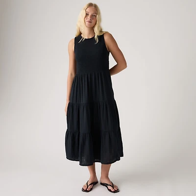 Cely Smocked Midi Dress