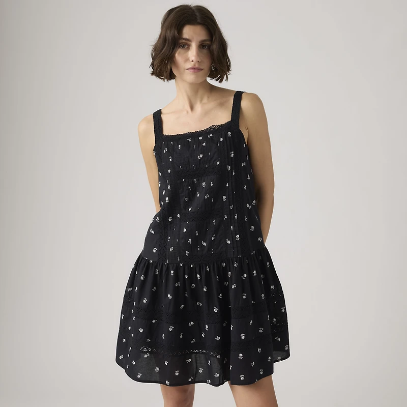 Kate Pintuck Mini Dress