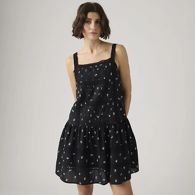 Kate Pintuck Mini Dress