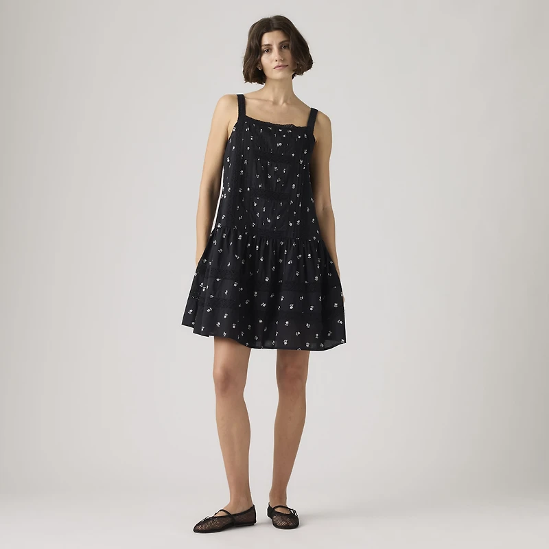 Kate Pintuck Mini Dress