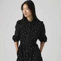 Journey Long-Sleeve Cord Midi Dress