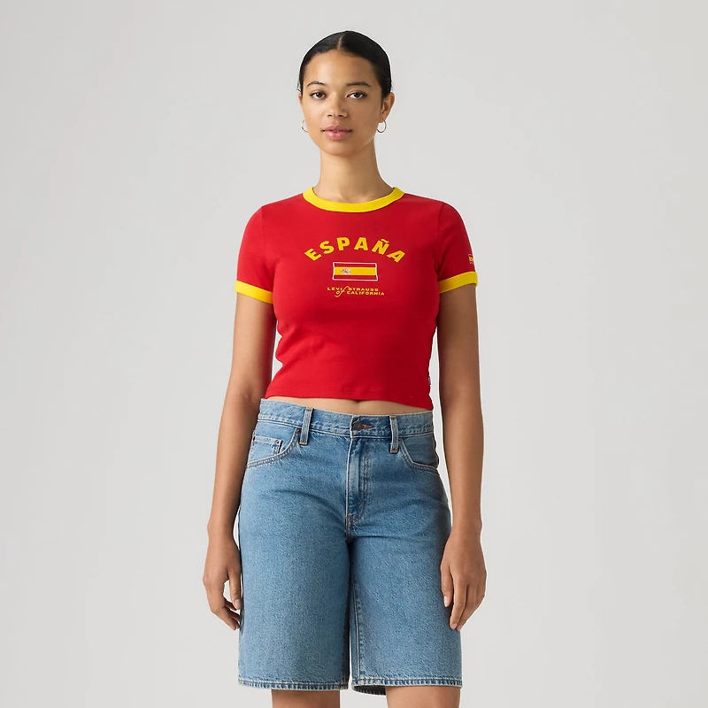 España Mini Ringer Tee