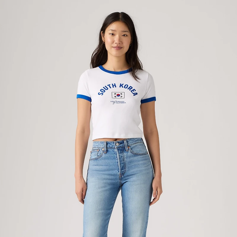 South Korea Ringer Tee