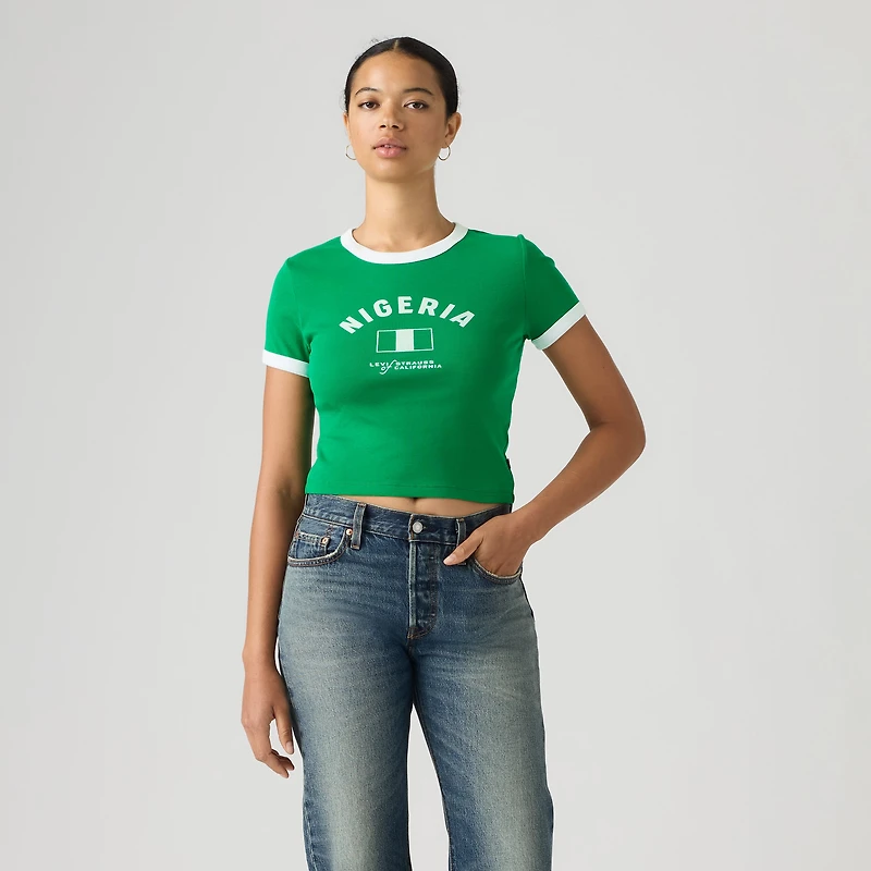 Nigeria Mini Ringer Tee